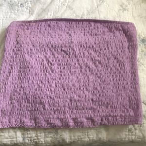 American Eagle purple ribbed tube top (worn once)